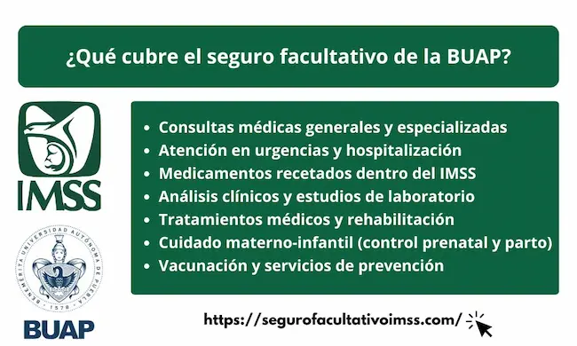 que cubre seguro facultativo buap